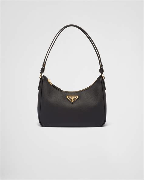 prada black bow purse|prada black purse small.